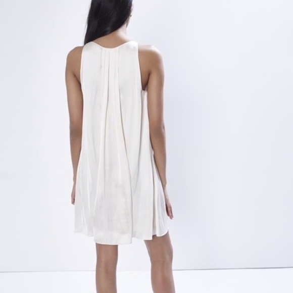 REBECCA MINKOFF Green Henderson Pleated Silk Mini Dress - Picture 4 of 8